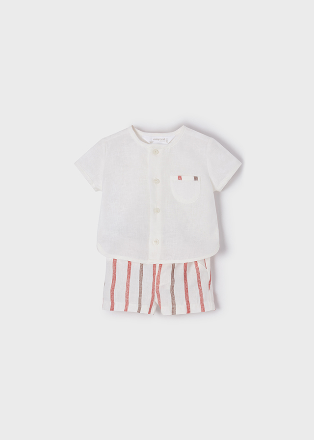 (image for) Completo pantaloncino e camicia neonato mayoral Art. 22-01213-016