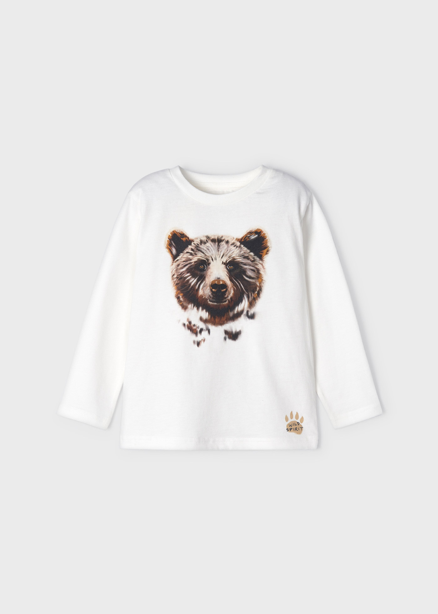 (image for) Maglietta manica lunga con grafica orso bambino ECOFRIENDS mayoral Art. 12-04006-026