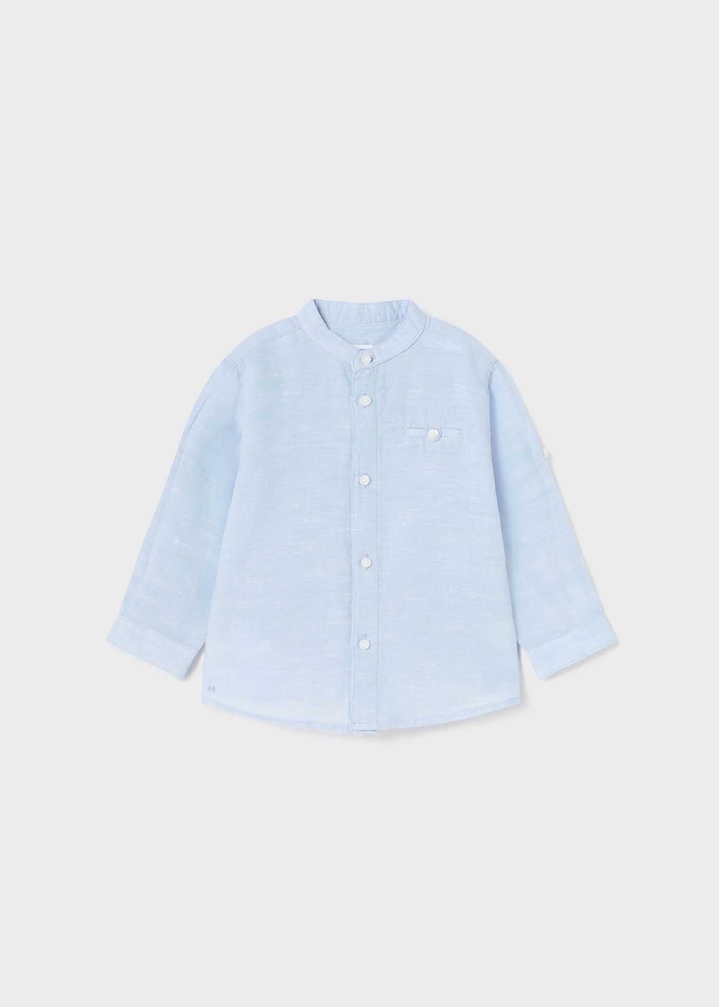 (image for) Camicia manica lunga con colletto alla coreana lino neonato mayoral Art. 23-01116-070
