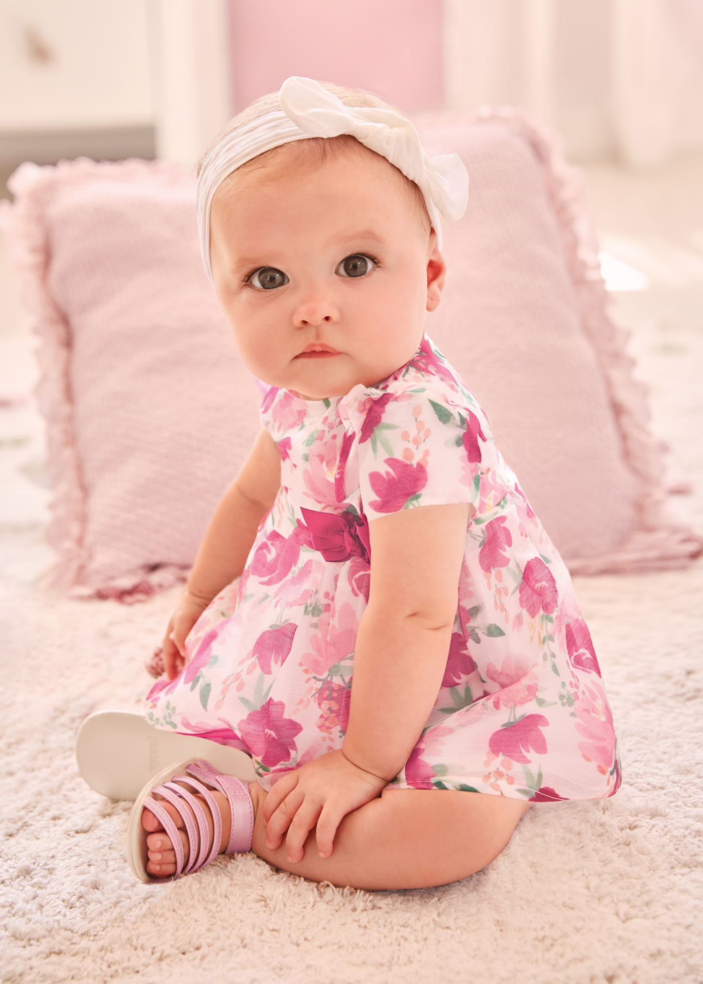 (image for) Abito cerimonia con stampa con copri pannolino neonata mayoral Art. 23-01816-040