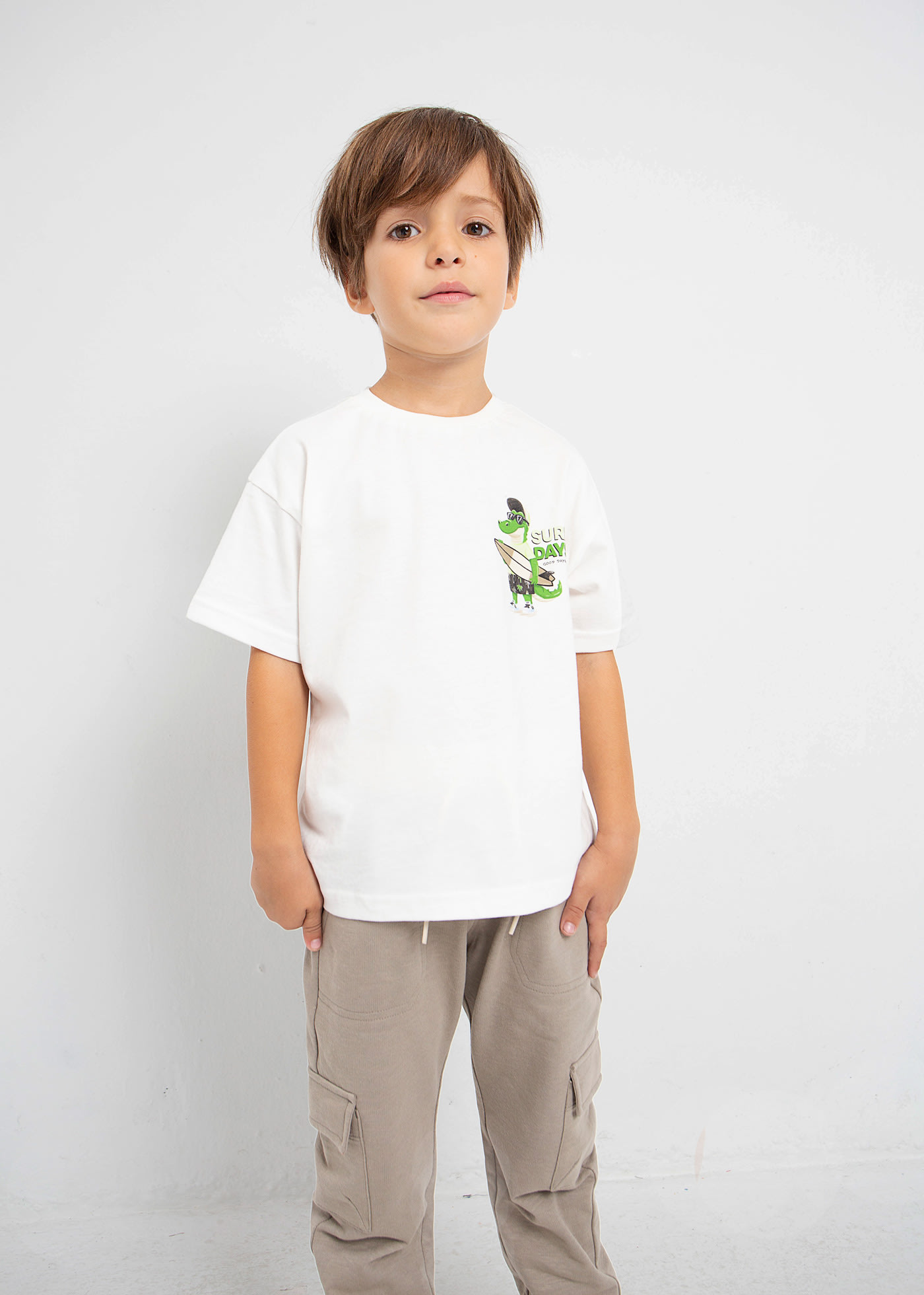 (image for) T-shirt con motivo stampato in cotone sostenibile bambino mayoral Art. 23-03015-023