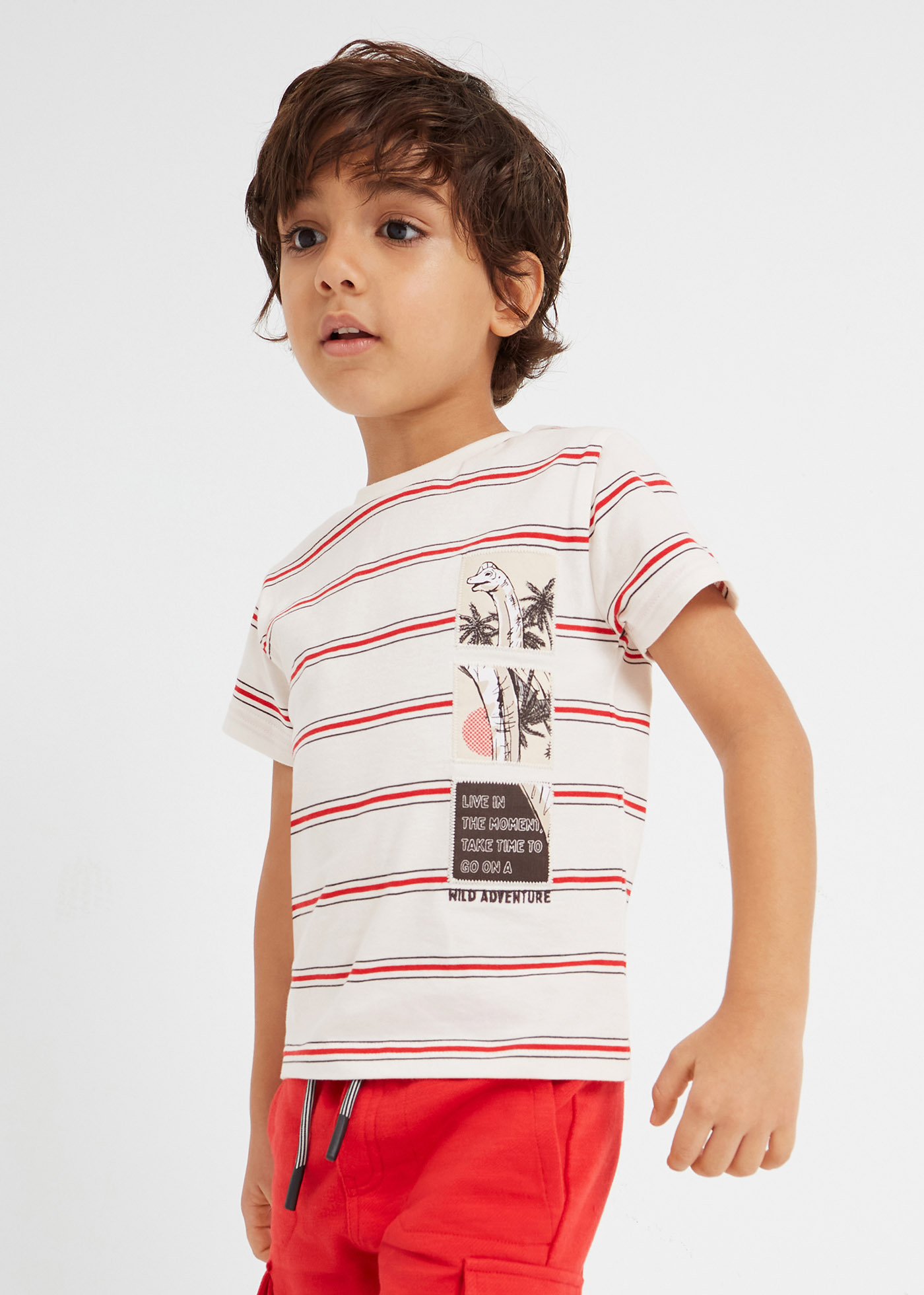 (image for) T-shirt con motivi ricamati in cotone sostenibile bambino mayoral Art. 23-03017-011