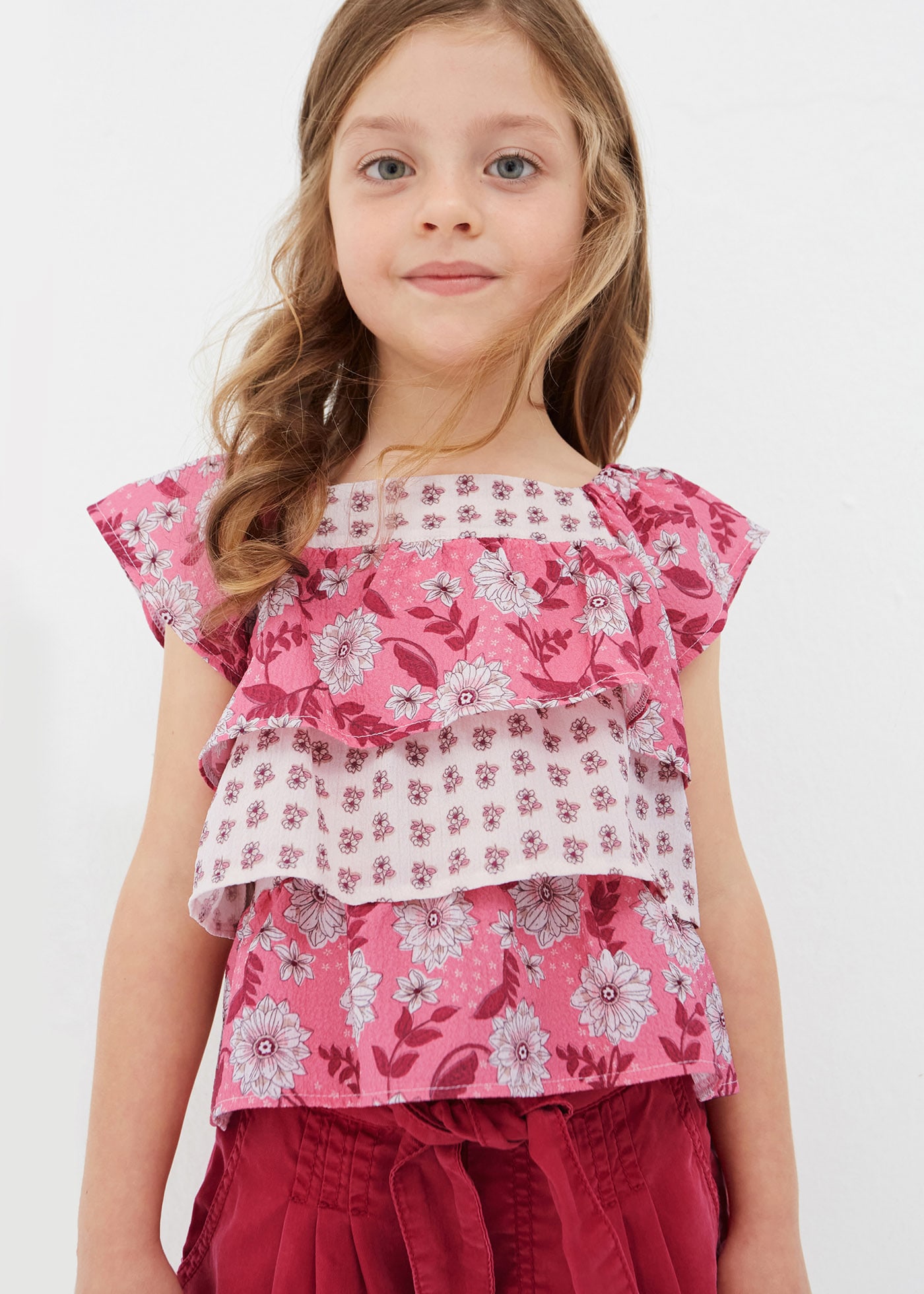 (image for) Blusa smanicata con stampa combined bambina mayoral Art. 23-03137-022